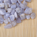 100g Natural Blue Lace Agate Gravel Quartz Crystal Rock Degaussing Stones