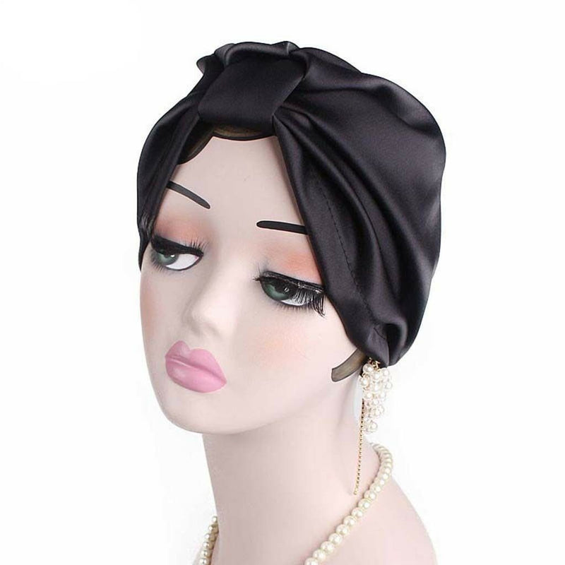 2 pack Women's Silk Sleeping Cap Night Sleep Hats Hair Care Scarves Bonnet