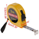 Mini Pocket Retractable Tape Measure Ruler Tool Builders Home DIY Garage Rule 2m