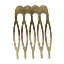 30 Bronze Tone Metal Comb Shape Hair Clips 39x26mm X5K5