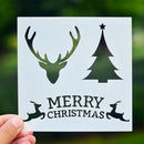 merry christmas layering stencils diy scrapbooking album drawing template too BX
