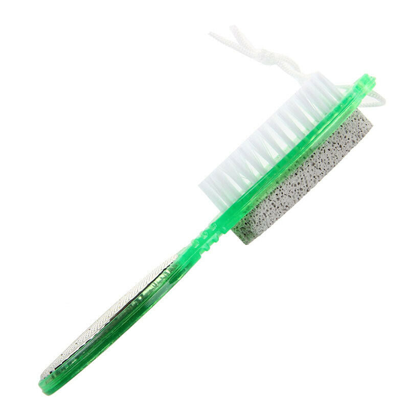 4-in-1 Multi-Use Foot Care Brush Pumice Scrubber Pedicure Tool U9D3