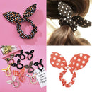 10x Women Ponytail Scarf Bow Hair Rope Ties Scrunchies Cloth Hair Band Elastic