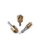 6pcs Countersink Bore Set Round Shank Chamfer Drill Bit 6/8/10/12/16/19mm