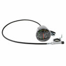 Utility Black Analog Distance Speed Meter Bike Bicycle Speedometer Odometer Kit