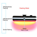 Cycling Bicycle Red LED Rear Lamp Taillight USB Rechargeable Bike Light 6 Modes