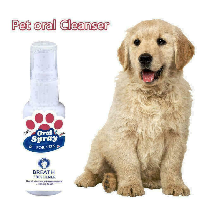 Pet Dog Puppy Breath Freshener Mouth Oral SprayFresh New Care Dental Breath E0X2