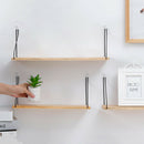 Wood Floating Shelf Wall Mounted Shelving Storage Display Shelf Beige S
