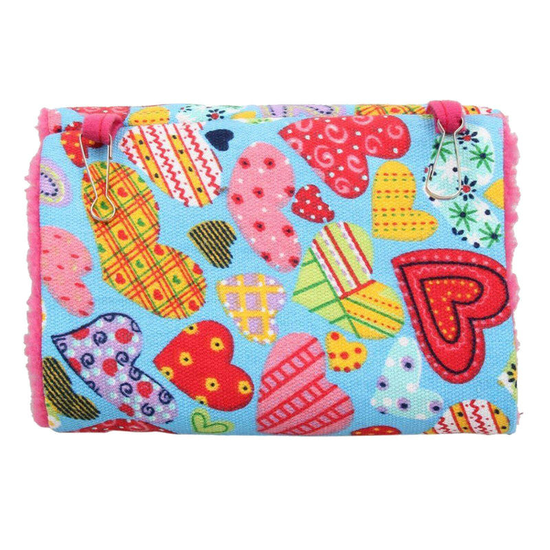 Pet Bird Parrot Budgie Hammock Cage Hut Tent Bed Hanging Cave Bed Heart S