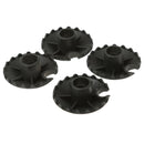 4pcs Removable Rubber Trekking Pole Snow Mud Basket for Hiking Poles, Walking