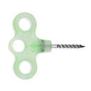 Outdoor 3 Holes Luminous Threaded Tent Peg Camping Cord Rope Fastener Nail