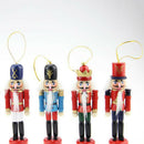 6pcs Wooden Nutcracker Soldier Gift Christmas Ornaments Decor 5inch