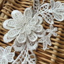 1Set Flower Embroidery Motif Lace Applique Patch DIY M0N6 Craft Trimming Se U8V9
