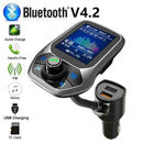 Bluetooth Car FM Transmitter MP3 Player Hands free Adapter Charger Radio C1J2