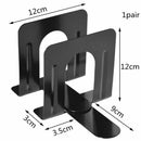 Simple Style Metal Bookends Iron Support Holder Nonskid Desk Stands For Books
