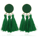 Tassel Earrings Round Drop Earrings For Women Wedding Long Fringed Earrings D3Z6