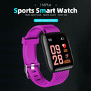 116 Plus 1.3 inch Touch Smart Bracelet Heart Rate Fitness Tracker (Purple)