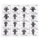 620pcs Car Door Push Pin Rivets 16 Sizes Trim Panel Bumper Retainers Fasteners