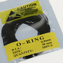 500pcs Universal Rubber O-Ring Watch Back Cover Seal Gaskets Black 31-40mm