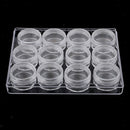 12 Slots 5g Plastic Storage Box Jewelry Beads Storage Box Cosmetic Samples
