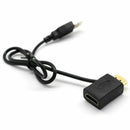 Hdmi Male To Female Connector + USB 2.0 Charger Cable Spliter Adapter Exten