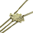 5PCS/1Set Interlocking Jigsaw Puzzle Pendant Necklace Best Friends Friendship 3C