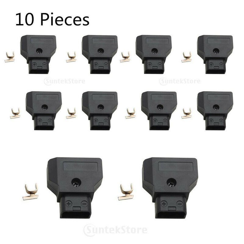1 Set of 10 Male D-Tap Connector Adapter for Anton V Lock Battery DSLR Power