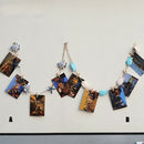 String of Tropical   Starfish Photo Memo Note Clip Wall Decor Blue Beige