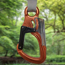 Outdoor Rock Climbing Auto Locking Carabiner Clip 25KN Double Action Buckle with