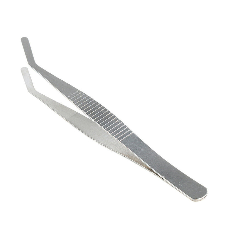 Curved Round Tip Stainless Steel Tweezers 12 cm / 4.7 inch Lab
