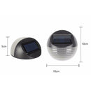 Waterproof Solar Light Sensor 6 LED Wall Garden Fence Lamp(White)