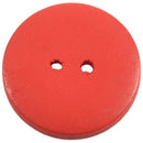 50Pcs Mixed Round 2 Holes Wood Sewing Buttons Scrapbooking 25mm(1") Dia Q2E2