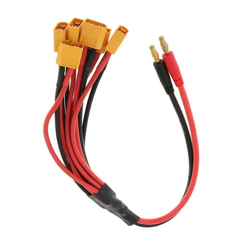 4.0mm Banana Connector to XT60 EC5 RC Car Plug Charge Lead Adapter 370mm