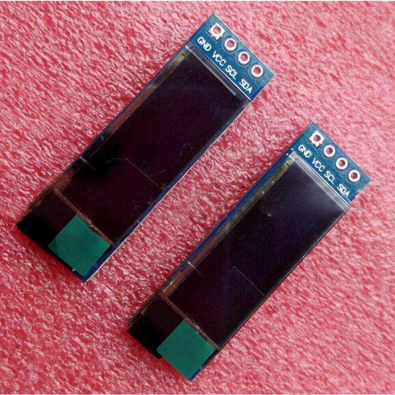0.91" IIC I2C SPI128x32 White OLED LCD Display Module