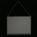 Metal & Glass Hanging Photo Frame Portrait & Landscape & Specimen 16x14cm