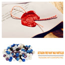 100pcs Octagon Fire Painting Pills Sealing Wax Granule Stamping Wedding Envelope