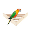Pet Bird Perch Platform Stand Wood for Small Animals Parrot Parakeet Conure