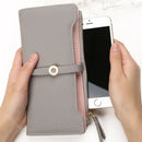 Lovely Leather Long Women Wallet Fashion Girls Change Clasp Purse Money Coi