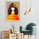 Diamond Painting Kits Cartoon Girl Full Round Drill Picture Handicrafts Art