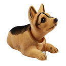 Black Brown Bobbing Nodding Shepherd Dog for Car Auto G1S3