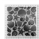 Conch Shell Print DIY Scrapbook Plastic Embossing Template Folder Stencil