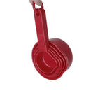 5 Piece Red Measuring Cup Set K5J7