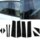 10Pc Mirror Effect Plastic Window Pillar Posts Trims Set for Mazda 3 Axela