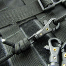 10 PCS Survival Carabiner Rotatable Buckle Quickdraw Key Chain EDC Tool