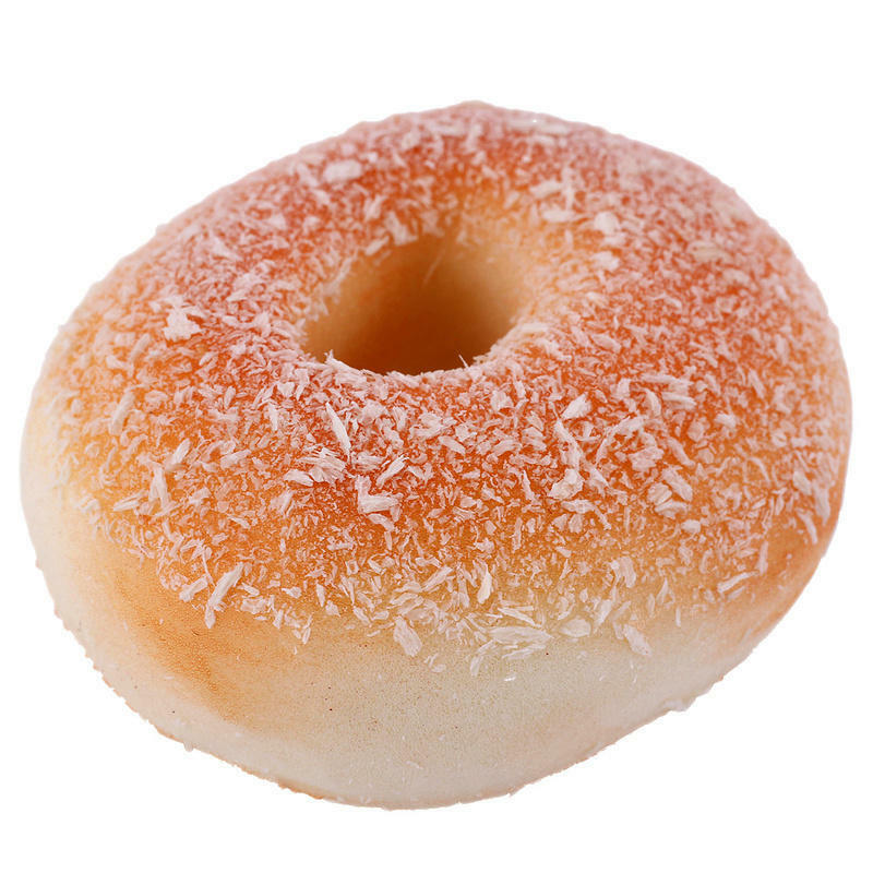 10CM Yummy Coconut Shred Donuts Simulation Food Bread Toys Home Decorations