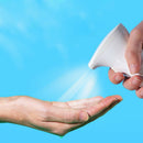 Sanitizer Dispenser Liquid Alcohol Spray Soap Dispenser Battery-Powered White