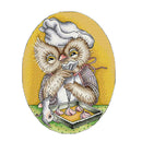 Cartoon Owl Chef Stamped Cross Stitch Kit Lovely DIY Art Crafts & Sewing