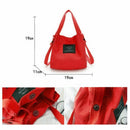 Fashion Women's Canvas Handbag Shoulder Bag Tote Purse Cute Travel Bucket b