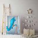 Acrylic Painting By Numbers DIY Blue Ballet Girl Hand Painted Picture Craft