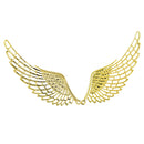 6Pcs Bulk Golden Filigree Angel Wings Charms Pendant Jewelry DIY Making Findings